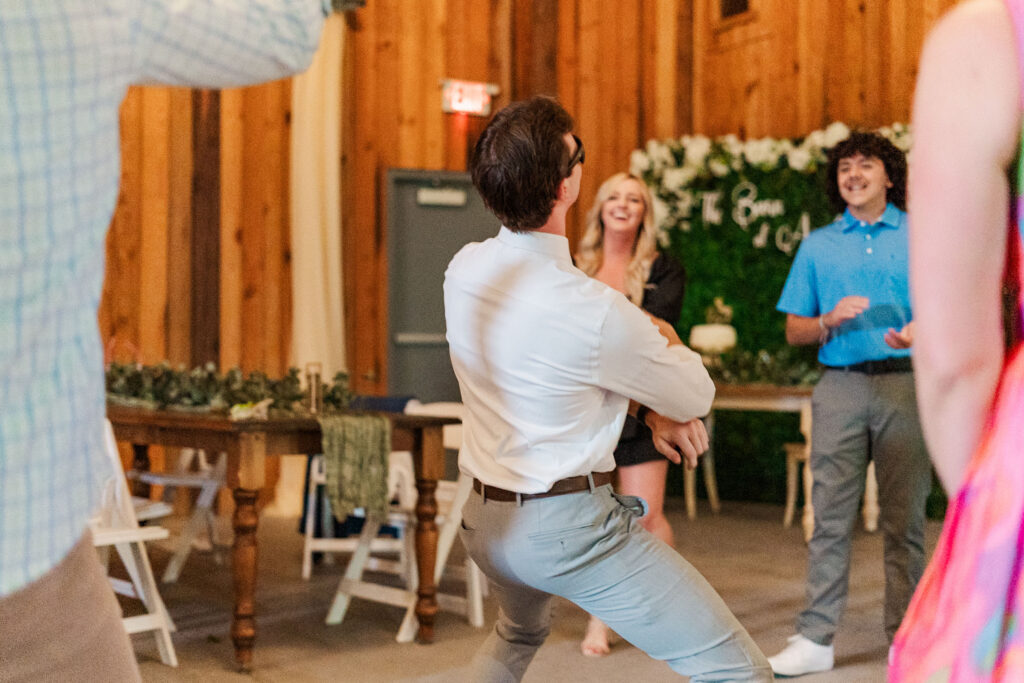 reception photo with people dancing 