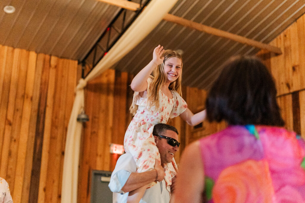 reception photo with people dancing 