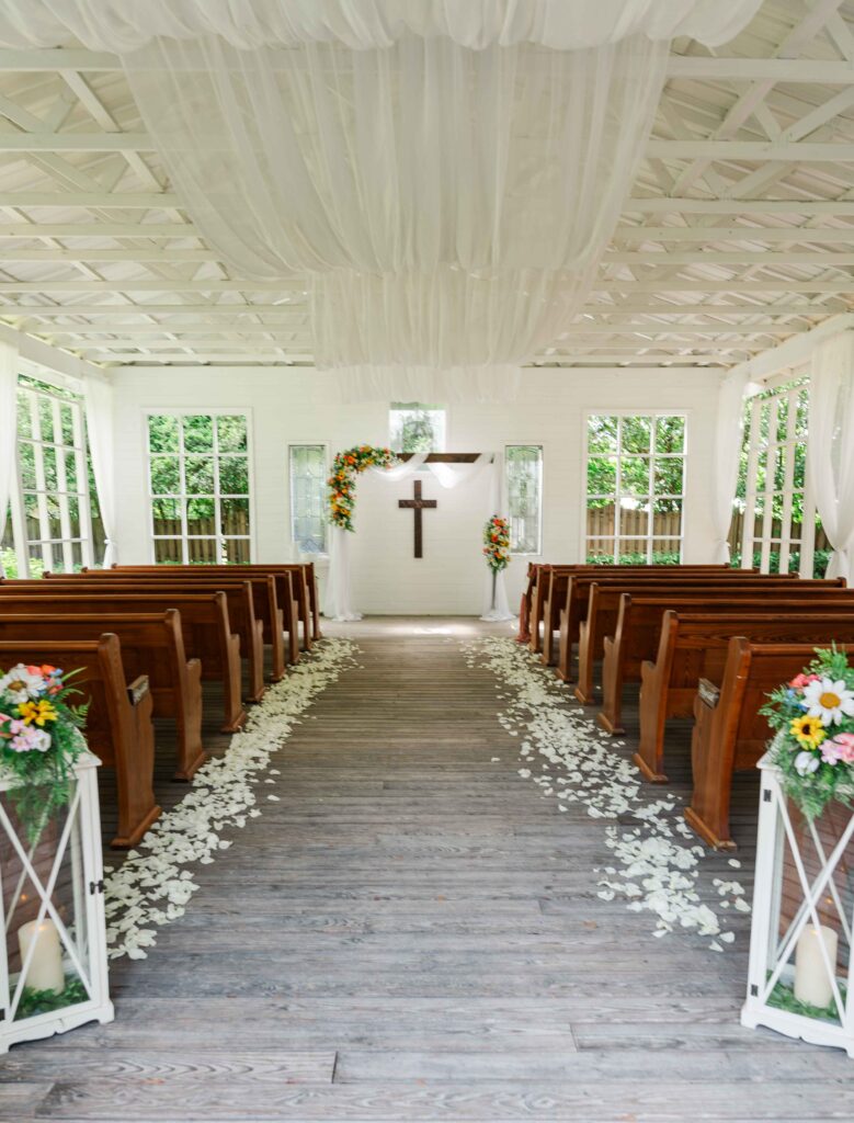 the chapel with a cross