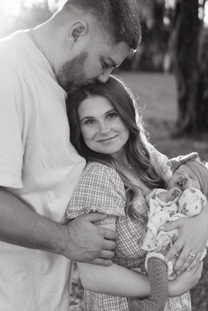 Lakeland family photographers black white family portrait.jpg