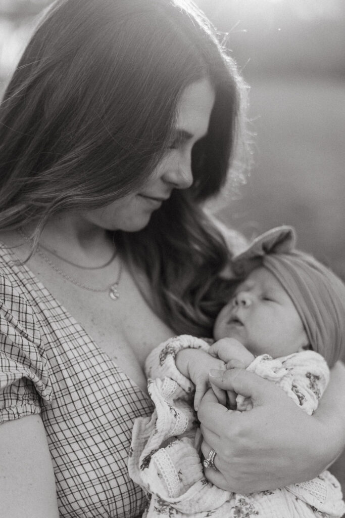 Lakeland family photographers black white mother daughter.jpg
